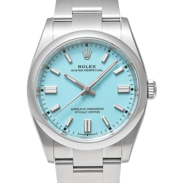 未使用品 箱・2026年2月保証書付き ROLEX オイスターパーペチュアル 36 ターコイズ Re...