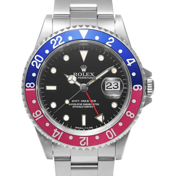 ROLEX GMTマスター Ref.16700 U番 青赤ベゼル 中古品 ブラック メンズ 腕時計