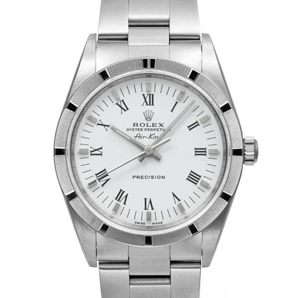 2003年保証書付き ロレックス エアキング Y番 2003年製造 ノンポリッシュ品 箱・保証書付き...