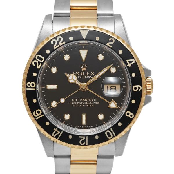 箱保証書付き ROLEX GMTマスター2 N番 オールトリチウム 先端ドット Ref.16713 ...