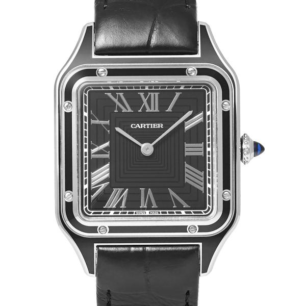 2024年5月保証書付き Cartier サントス デュモン LM Ref.WSSA0046 ブラッ...
