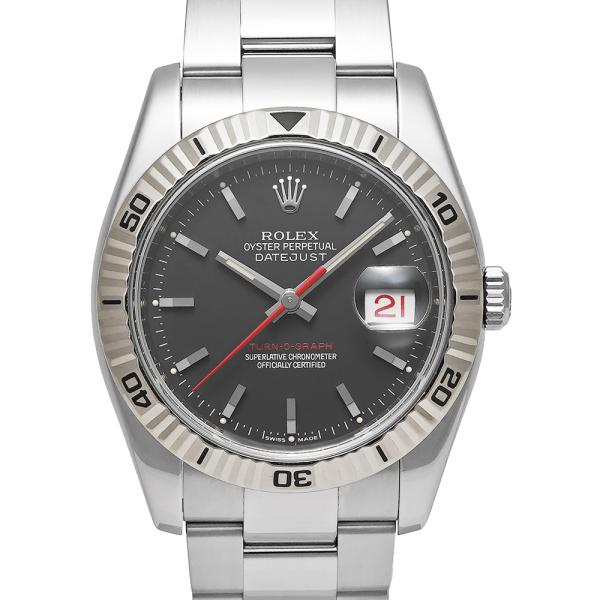 ROLEX デイトジャスト ターノグラフ M番 Ref.116264 ブラック 中古品 メンズ 腕時...
