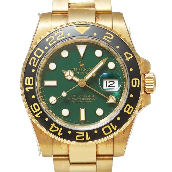Z番 2006年製造 ROLEX GMTマスター2 グリーン Ref.116718LN 中古品 メン...