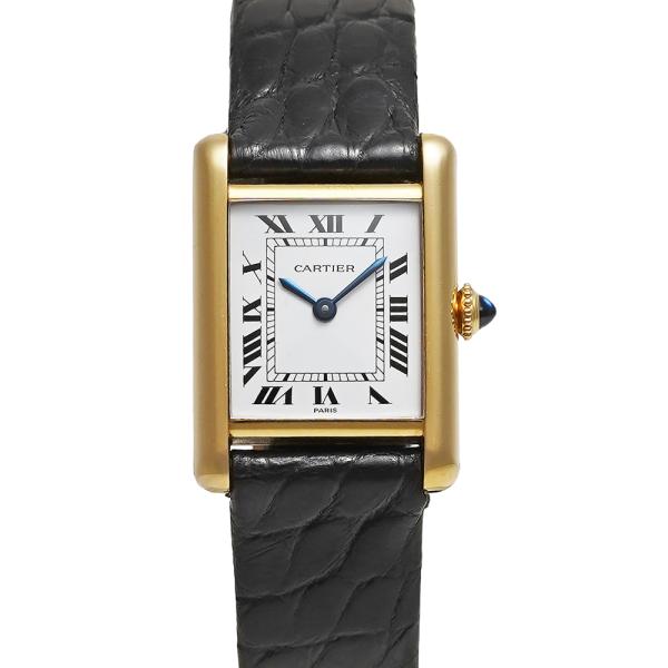 Cartier タンク ルイ SM PARISダイヤル Ref.78087 ホワイト アンティーク品...