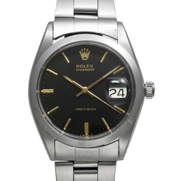 ROLEX オイスターデイト ブラックミラーダイヤル 1969年頃製造 Ref.6694 アンティー...