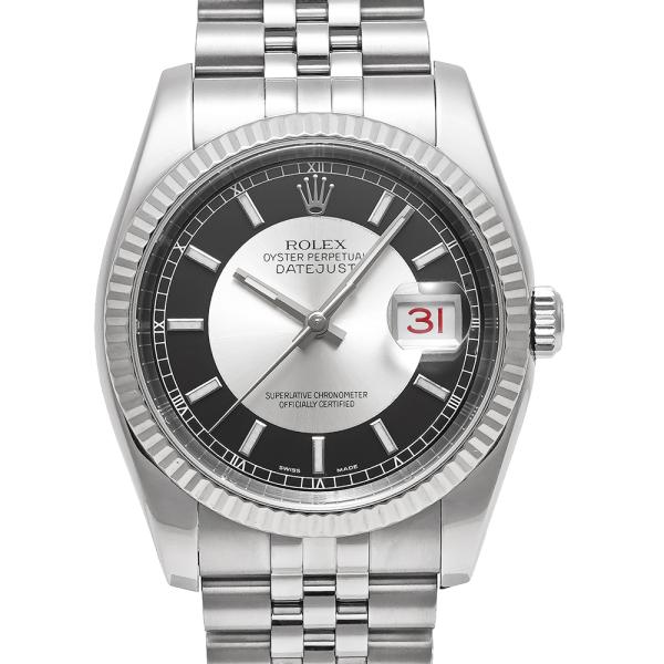 D番 保証書付き ROLEX デイトジャスト Ref.116234 ブラック 中古品 メンズ 腕時計