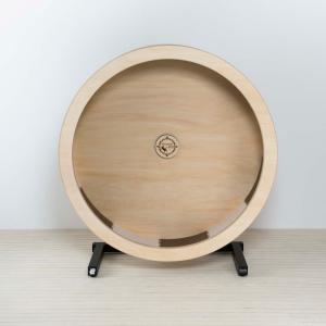 センターシャフト式（片側支持式）キャットホイール（外径1170ｍｍ）シナ材ニス塗装　新潟から直送【静音構造・組立済・設場所まで運搬・開梱】