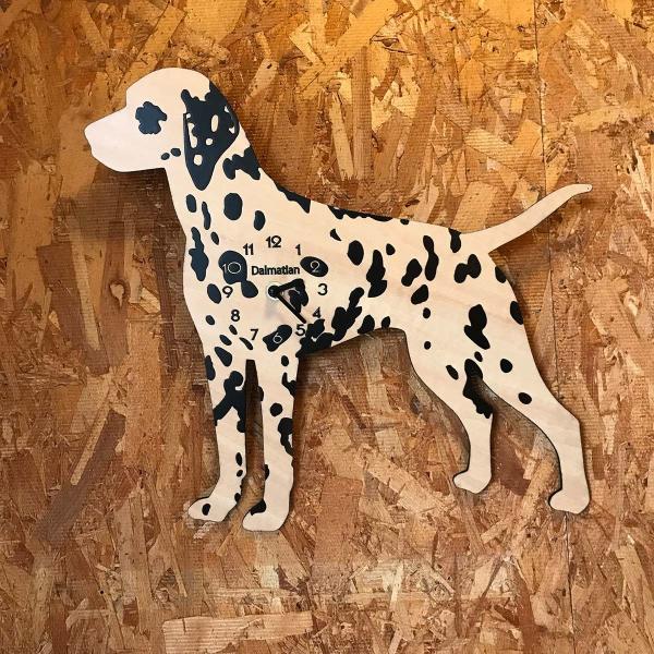 壁掛け時計　D1-008 ダルメシアン 37cm×34cm