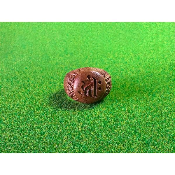 木製の梵字リング（キリーク）　戌（いぬ）・亥（い）年生まれ