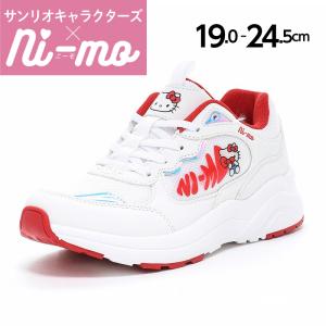 ハローキティ ムーンスター ニーモ スニーカー 厚底 子供靴 ジュニア シューズ 女の子 靴 白 moonstar Ni-mo NM J152SAN ホワイト [2026年春夏新作] 1月5日発売
