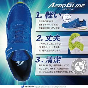 ムーンスター エアログライド スニーカー 軽量...の詳細画像2