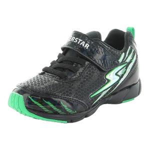 バネのチカラ [在17.0cmセール] ムーンスター スーパースター 男の子 子供靴 キッズスニーカー SS K1026 ブラック 運動会 moonstar セ補