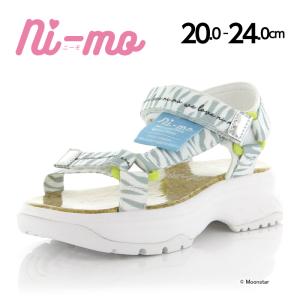 ムーンスター ニーモ ni-mo [在21.0cm在24.0cmセール] 子供靴 スニーカー ジュニア サンダル スタイルアップ NM J064 ゼブラ moonstar