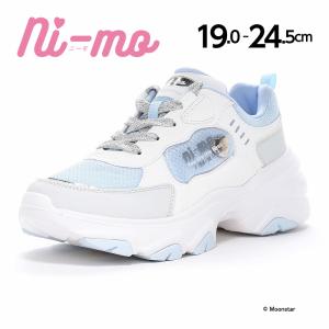 ムーンスター スニーカー ニーモ 厚底 子供靴 ジュニア シューズ 女の子 靴 かわいい おしゃれ Y3K moonstar NM J120 サックス [セール] セ新8月24日