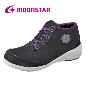 ムーンスター [セール] レディース 防水ブーツ レインポーター MS RPL001 ブラック moonstar 4cm×4時間防水 梅雨 抗菌防臭