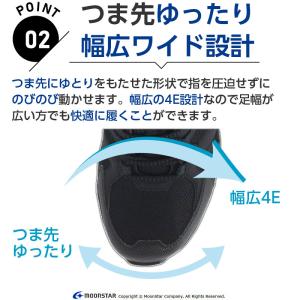 ムーンスター メンズ スニーカー 防水 幅広 ...の詳細画像4