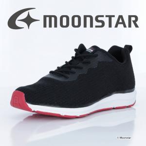 ムーンスター [25.5cmセール] moonstar シナジークッション メンズ スニーカー ウォーキングシューズ SNGY M10 ブラック 通気 抗菌防臭
