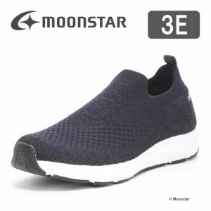 停止 ムーンスター スニーカー 軽量 幅広 甲高 3E メンズ ウォーキング シューズ 運動靴 靴 普段履き moonstar SNGY cushion SNGY M22 ネイビー [セール]