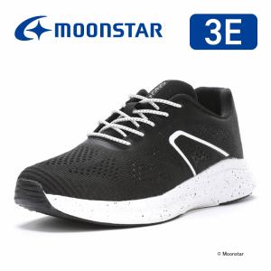 ムーンスター スニーカー メンズ レディース 軽量 幅広 3E ウォーキング シューズ 甲高 運動靴 靴 moonstar SNGY cushion UY06 ブラック [セール] セ新3月15日