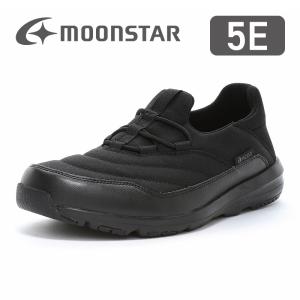ムーンスター スニーカー 幅広 甲高 5E 軽量 メンズ ウォーキング シューズ 運動靴 靴 黒 moonstar SPLT AMM121 オールブラック [2026年春夏新作] 1月29日発売