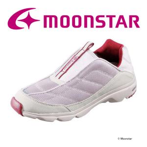 ムーンスター [残りサイズ22.0cmセール] moonstar レディース ウォーキングシューズ SPLT L104 グレー 幅広3E 撥水加工 特割