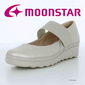 停止ムーンスター [セール] レディース コンフォートシューズ Tatto TA 04 シャンパン moonstar 抗菌防臭