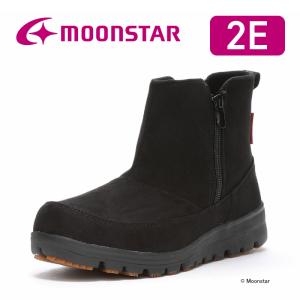 ムーンスター スポルス レディース ブーツ 日本製 本革 革靴 撥水 防滑