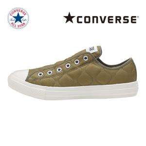 コンバース [セール] CONVERSE スニーカー メンズ レディース オールスター ライト キルティング スリップ OX カーキ