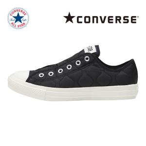 コンバース CONVERSE スニーカー メンズ レディース オールスター ライト キルティング スリップ OX ブラック