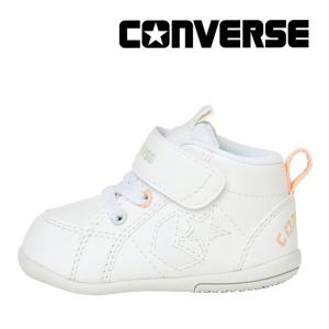 コンバース [在12.0cmセール] CONVERSE ベビーシューズ 子供靴 スニーカー ミニ インチスター ホワイト/ピンク セ新5月1日