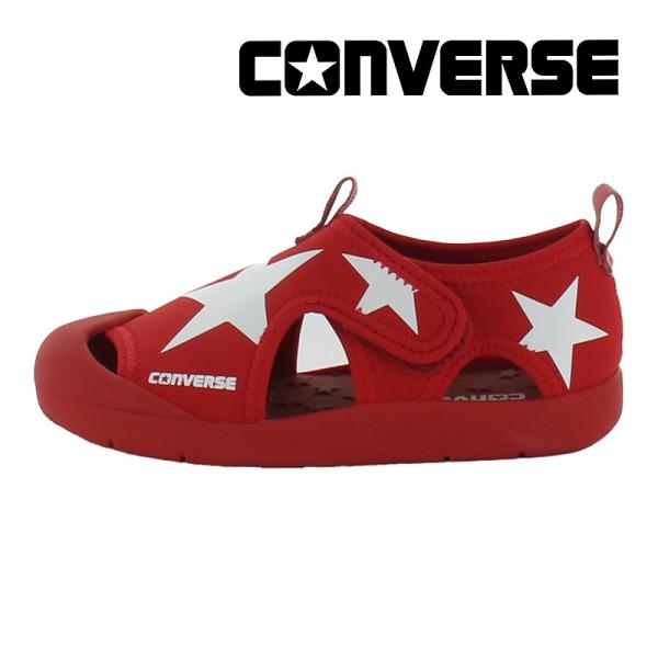 コンバース CONVERSE キッズ サンダル 子供靴 キッズ CVスター サンダル レッド/ホワイ...