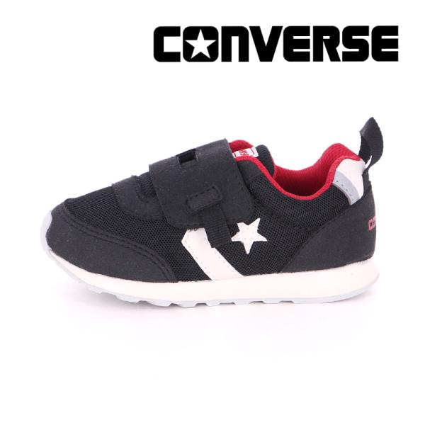 コンバース CONVERSE スニーカー ベビー シューズ 子供靴 ベビー RS ブラック/レッド ...