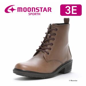ムーンスター レースアップ ブーツ 日本製 透湿防水 防滑 レディース ウィンター シューズ スニーカー 靴 普段履き スポルス moonstar SP5266CSR トープ 百選