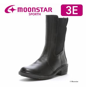 ムーンスター スポルス レディース ブーツ 日本製 本革 革靴 撥