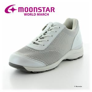 ワールドマーチ [セール] ムーンスター レディース スニーカー ウォーキングシューズ WL2548EE シルバー moonstar world march 抗菌防臭 母の日 セ新1月22日