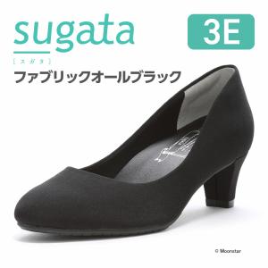 ムーンスター パンプス スガタ 軽量 幅広 甲...の詳細画像2