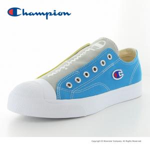 チャンピオン [セール] Champion レディース スニーカー CP LC037 CENTER COURT SLIP 2 ブルー/グレイ/イエロー