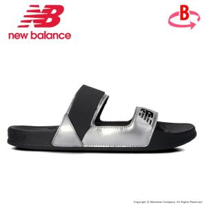 ニューバランス [セール] new balance レディース サンダル NB 202 SLIDE SB B ブラック/シルバー スリッパ つっかけ