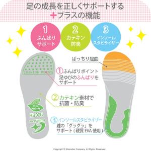 ムーンスター キャロット スニーカー 子供靴 ...の詳細画像5