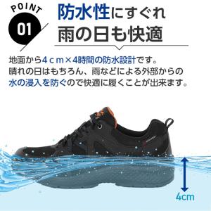 ムーンスター メンズ スニーカー 防水 幅広 ...の詳細画像5