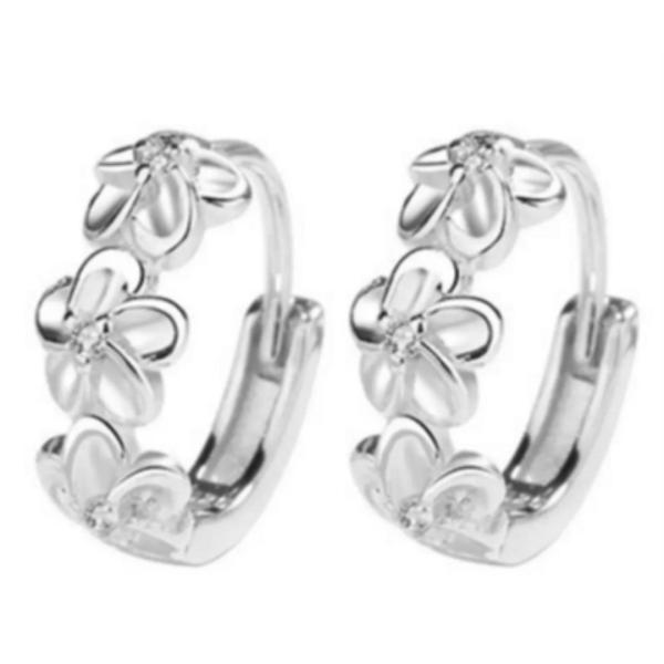 ピアス フラワー S925 シルバー 花