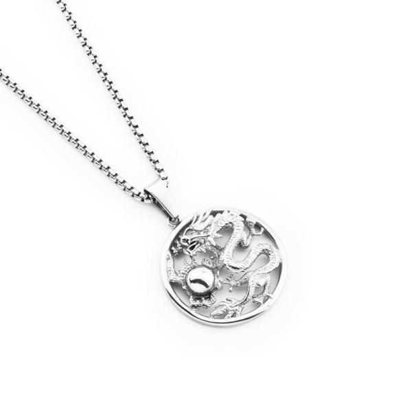 ネックレス　ドラゴン 龍神　開運  カッコいい　メール便　送料無料