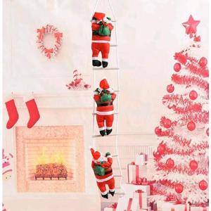 飾り はしごサンタクロース サンタはしご サンタ人形はしご 三人 はしごのサンタ 吊り装飾用 サンタクロース インテリア飾り  おもちゃクリスマス｜moorebear