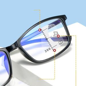 度付き 老眼鏡 遠近両用メガネ メガネ 遠近両...の詳細画像2