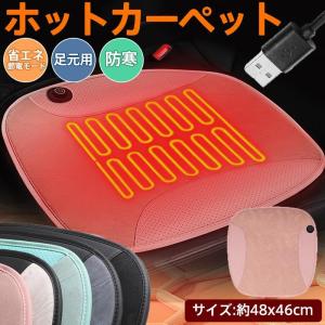 ホットマット ホットカーペット 温度調節 USB 車載用 ミニ 一人用 省エネ 座布 電気ホットマット 座布団 車内 加熱パッド 電気マット=｜moorebear