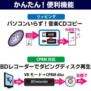DVDプレーヤー 音楽CD録音可能 再生 HD...の詳細画像3