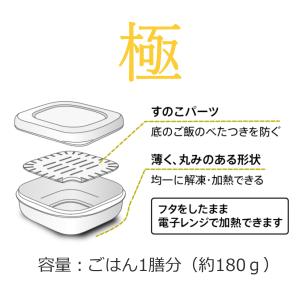 マーナ 極 冷凍ごはん容器 4個セット 炊き立...の詳細画像2