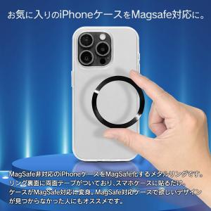 magsafe対応 ケースに貼るだけ メタルリ...の詳細画像1