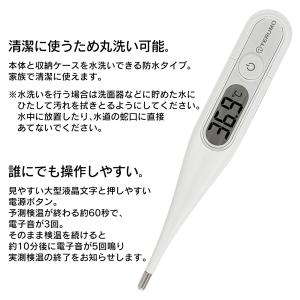 洗える 体温計 テルモ 正規品 約60秒 アルコール消毒 TERUMO 電子