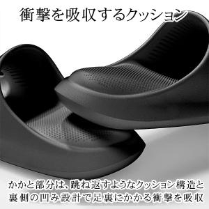 無重力 サンダル ブラック 室内履き スリッパ...の詳細画像4